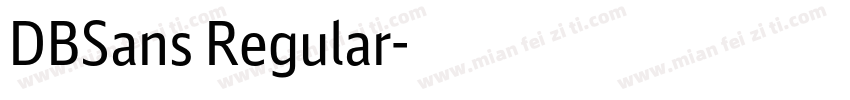 DBSans Regular字体转换